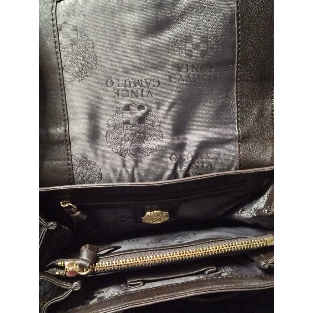 Vince‎ Camuto Leopard Print Calf Hair Gold Chain Shoulder Bag - Picture 10 of 12